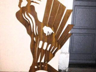 Silbermann-Figur in Freiberg